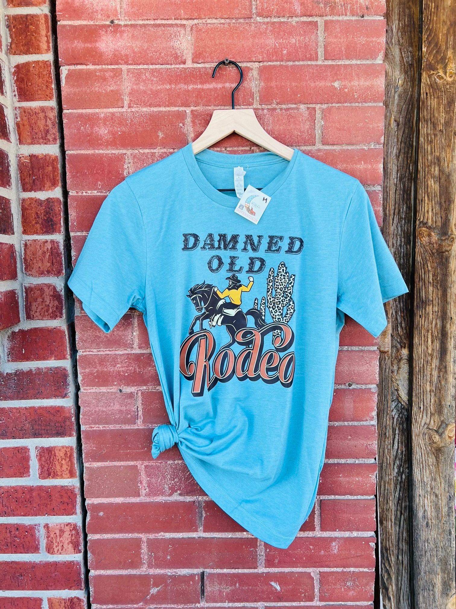 Damned Old Rodeo Western Cowboy Comfy Tee