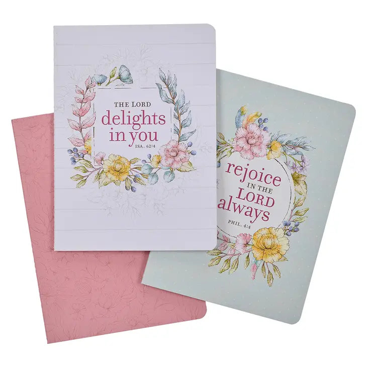 The Lord Delights In You Notebook - Set Of 3