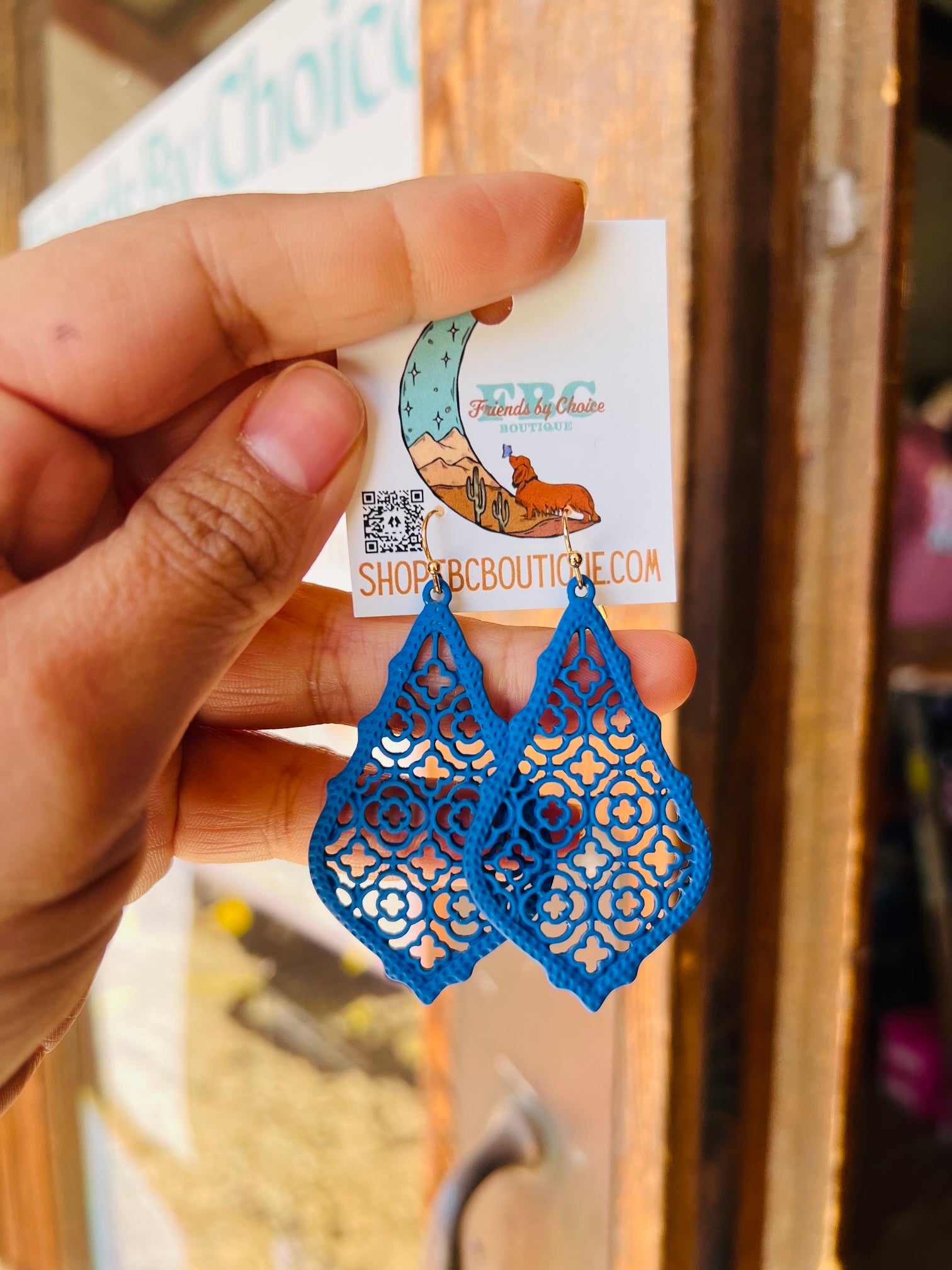 More Than You Know Blue Dangle Earrings