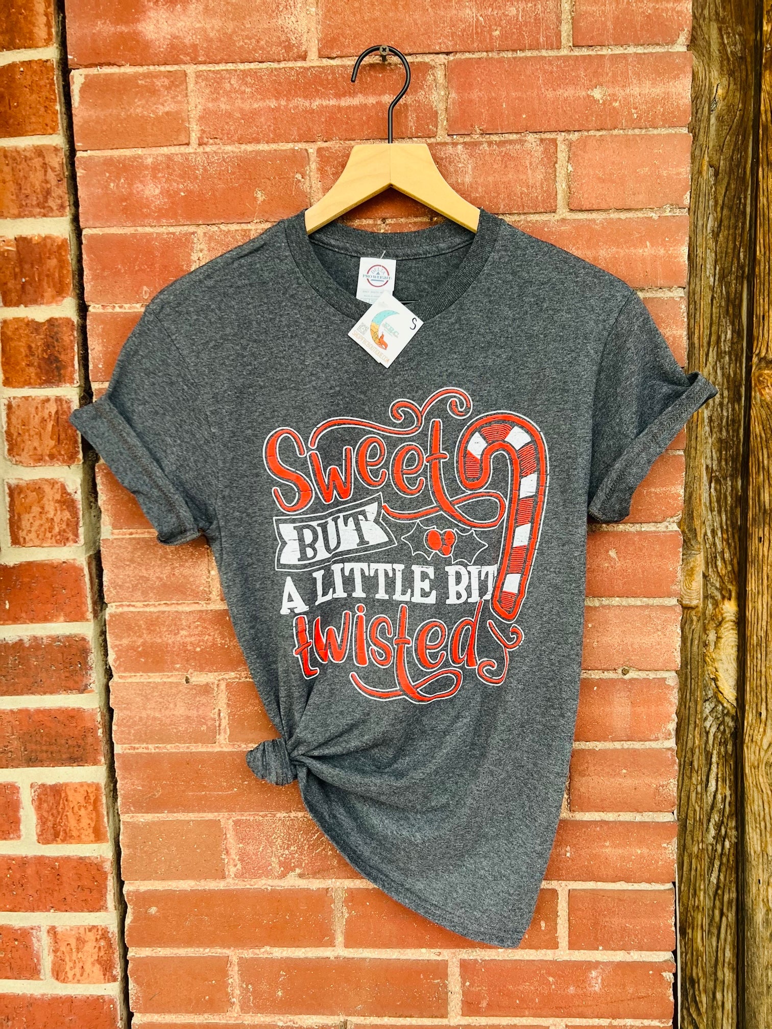 Sweet But A Little Bit Twisted Christmas Comfy Tee