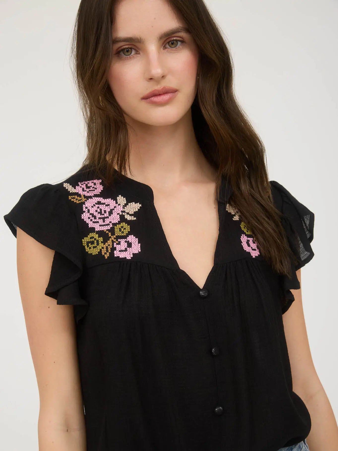 Simply Perfect Black Floral Top – Friends By Choice Boutique