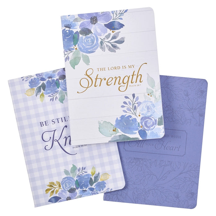 The Lord Is My Strength Notebook - Set Of 3
