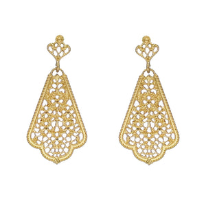 Completely Different Gold Dangle Earrings