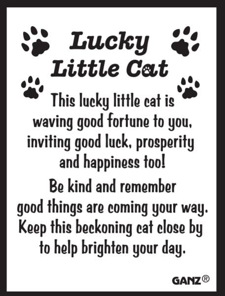 Lucky Little Cat Good Luck Charms
