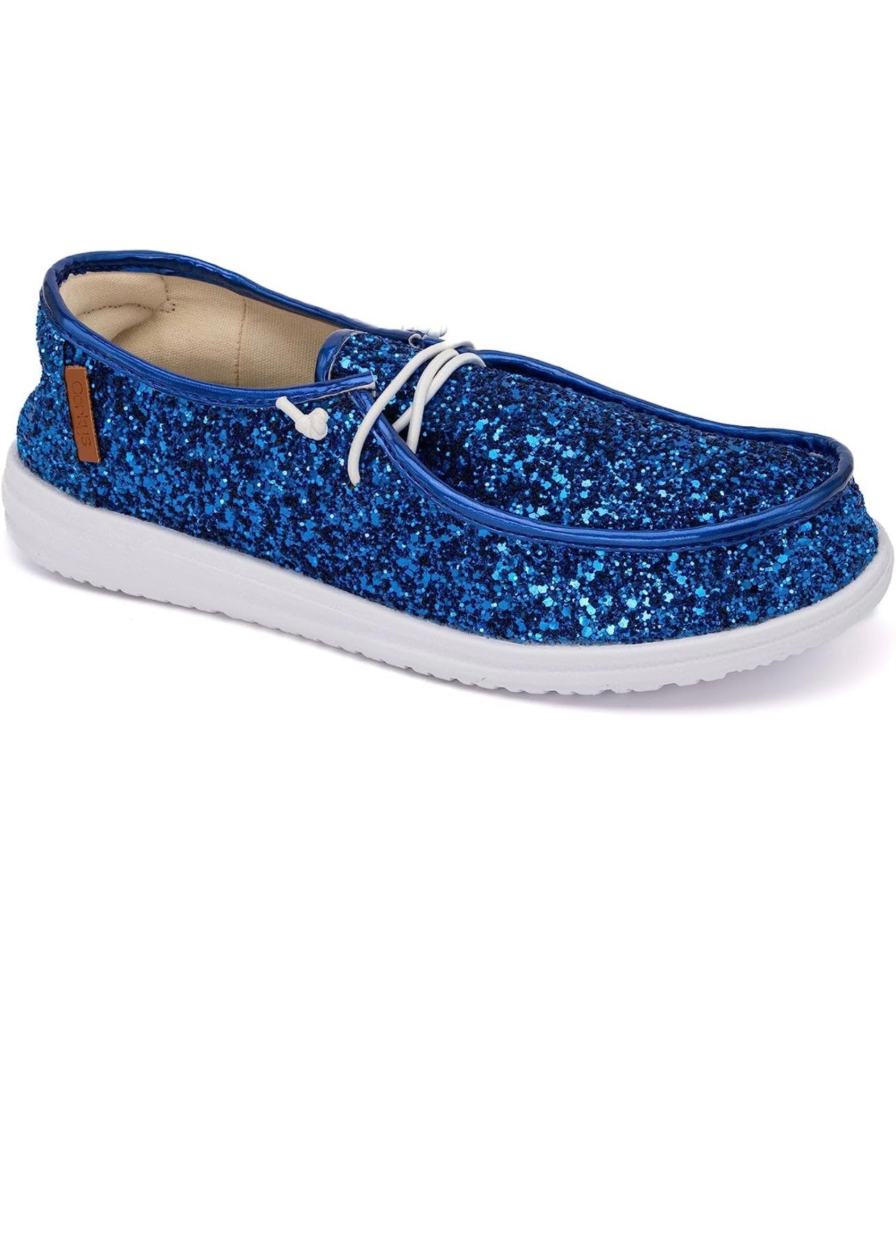 Glitter Sneakers  Blue – Hello Gorgeous Boutique by Alyssa