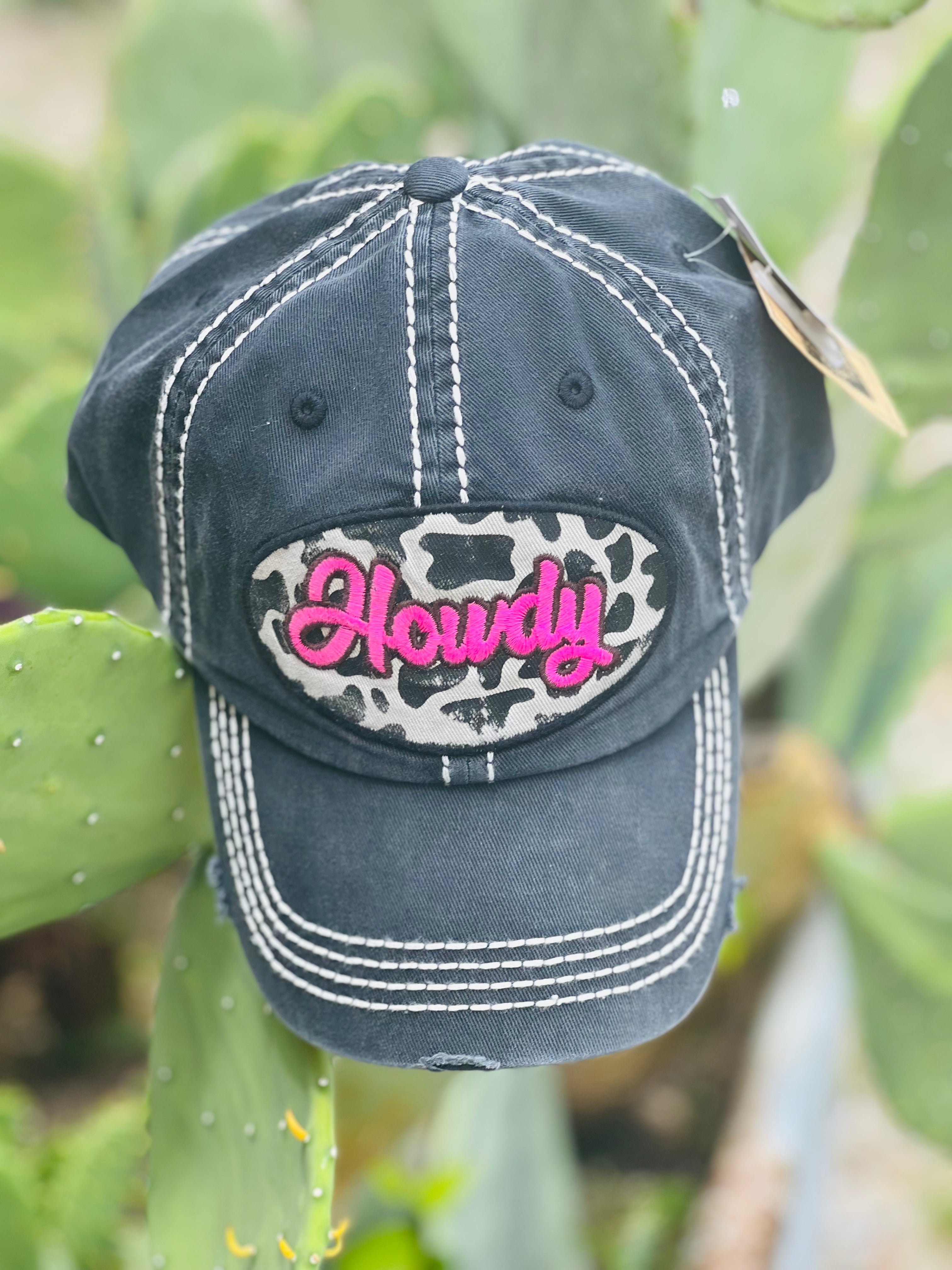 Cow print baseball cap sales