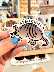 Armachillo Cool Armadillo Sticker