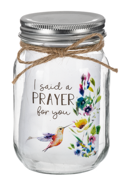 I Said A Prayer For You Light Up Mason Jar