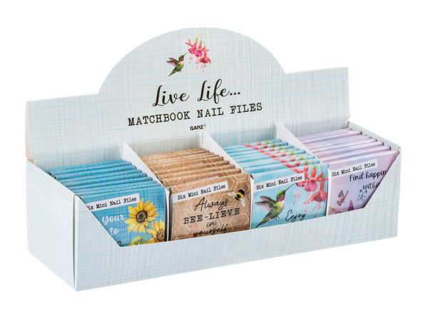 Live Life Matchbook Nail Files