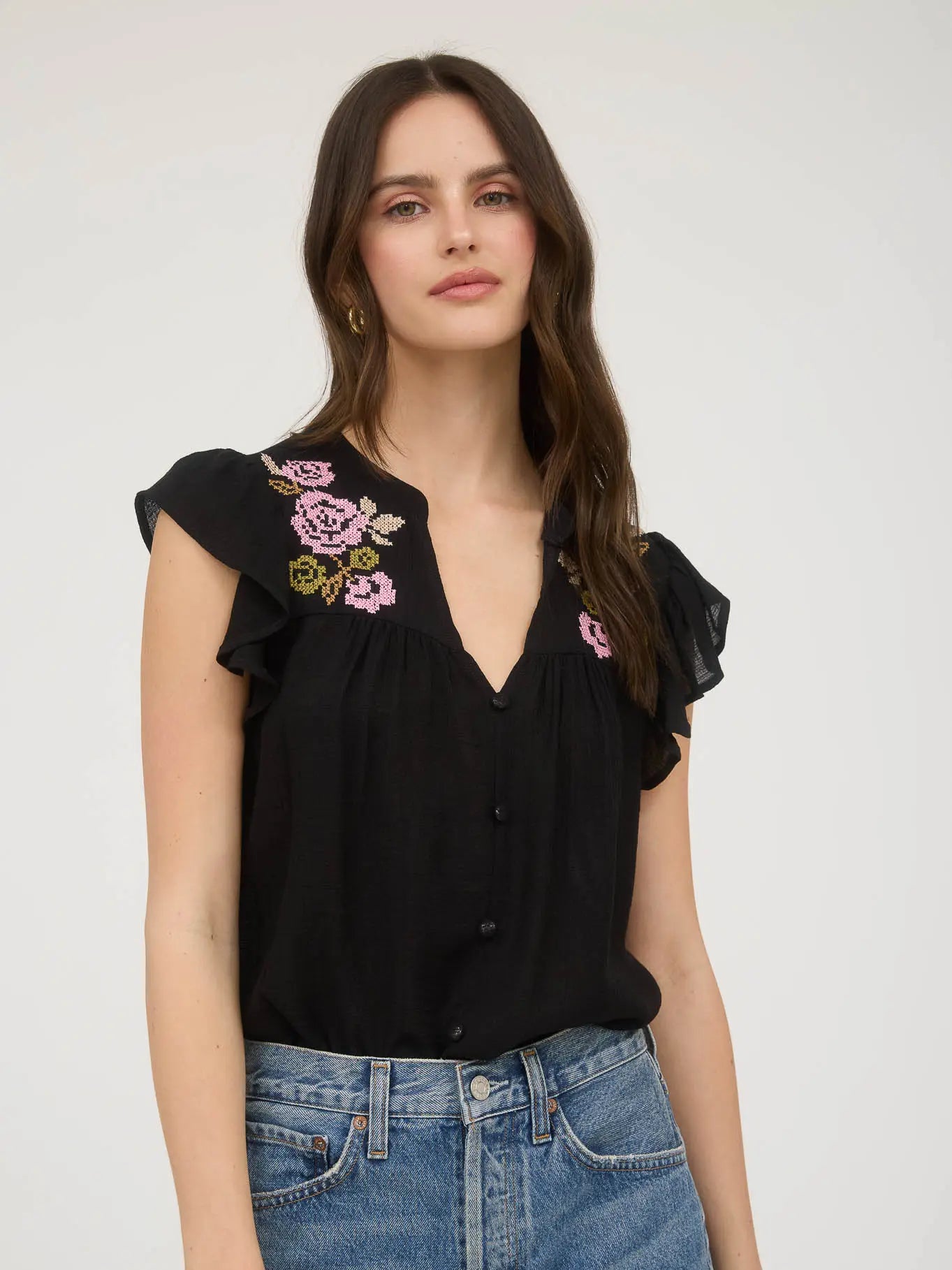 Simply Perfect Black Floral Top – Friends By Choice Boutique