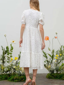 Today Is The Day White Lace Maxi Dress