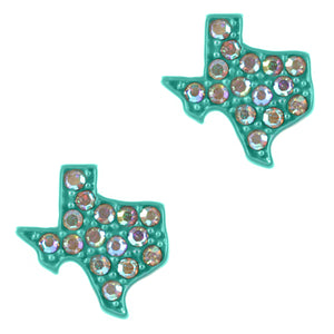 The Stars At Night Sparkle Texas Studs