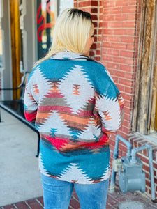 I’m Falling For You Aztec Rust Jacket
