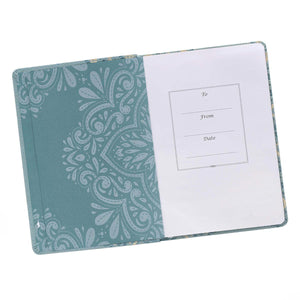 Hope & a Future Powder Blue Classic Vegan Leather Journal - Jeremiah 29:11