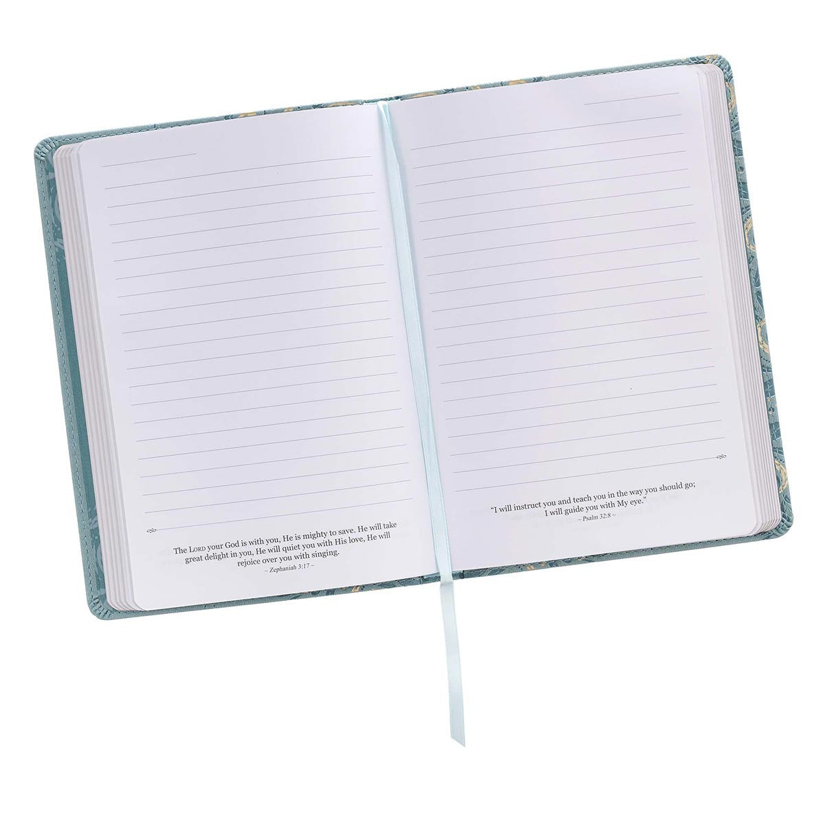 Hope & a Future Powder Blue Classic Vegan Leather Journal - Jeremiah 29:11