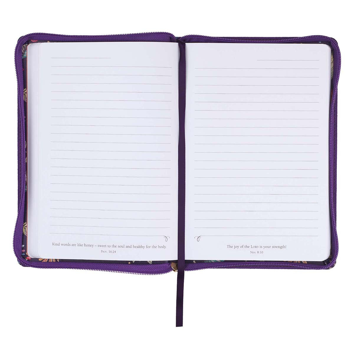 I Know the Plans Purple Faux Leather Classic Journal with Zipped Closure - Jeremiah 29:11