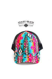 Mrs. Captain Cray Cray Ponytail Leopard Print Crazy Train Baseball Hat
