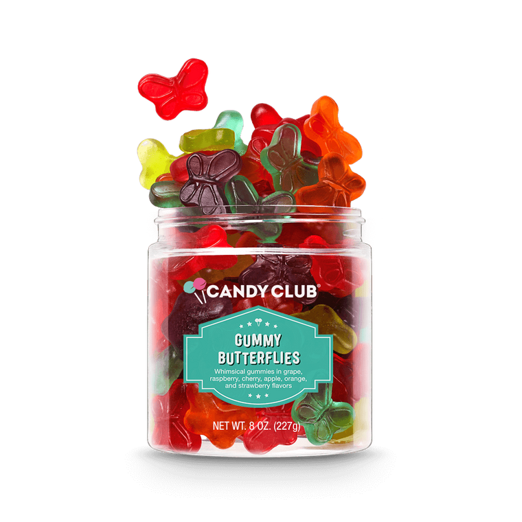 Gummy Butterflies Candy Club Jar