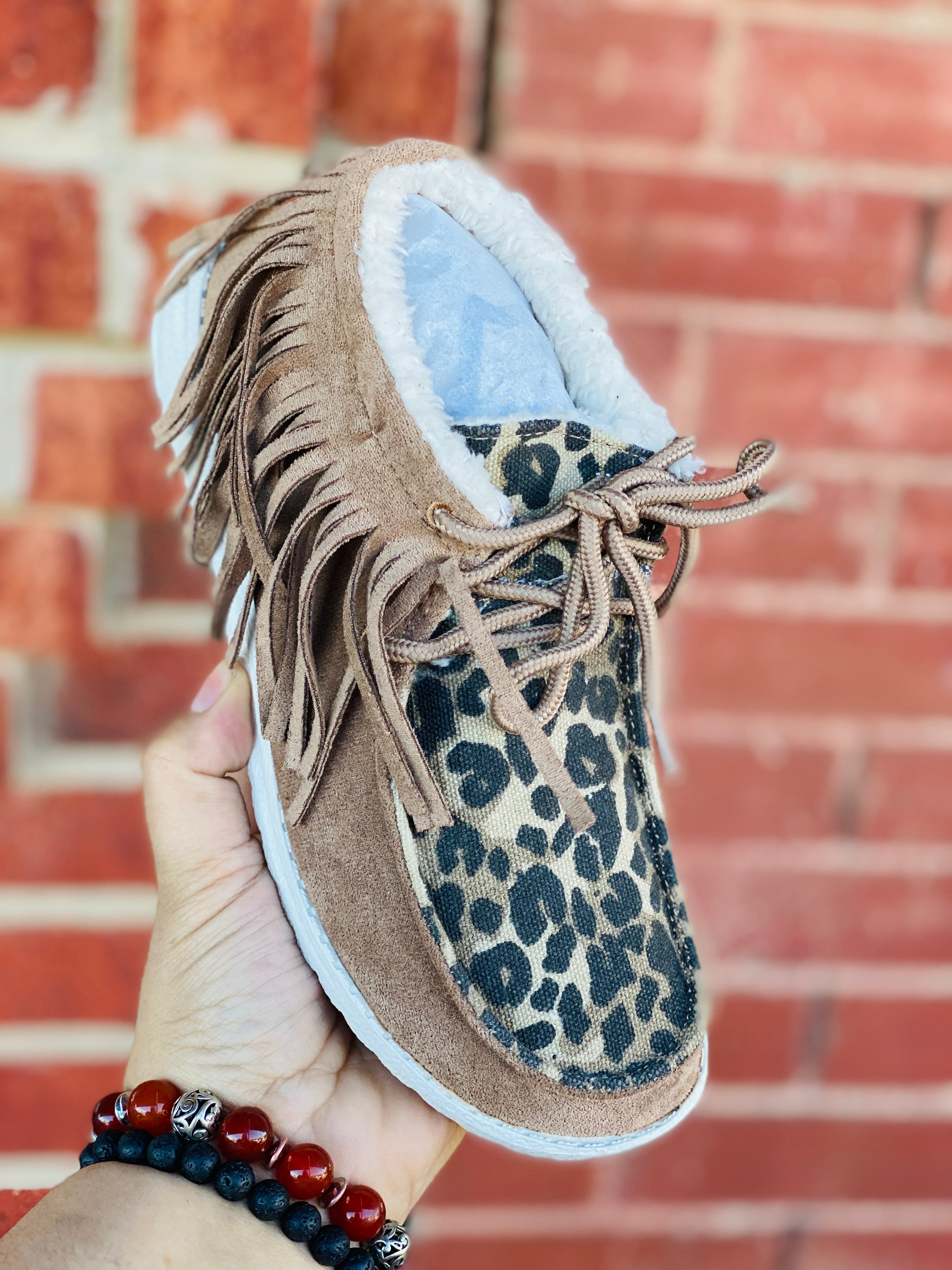 Sunrise Taupe Leopard Gypsy Jazz  Booties