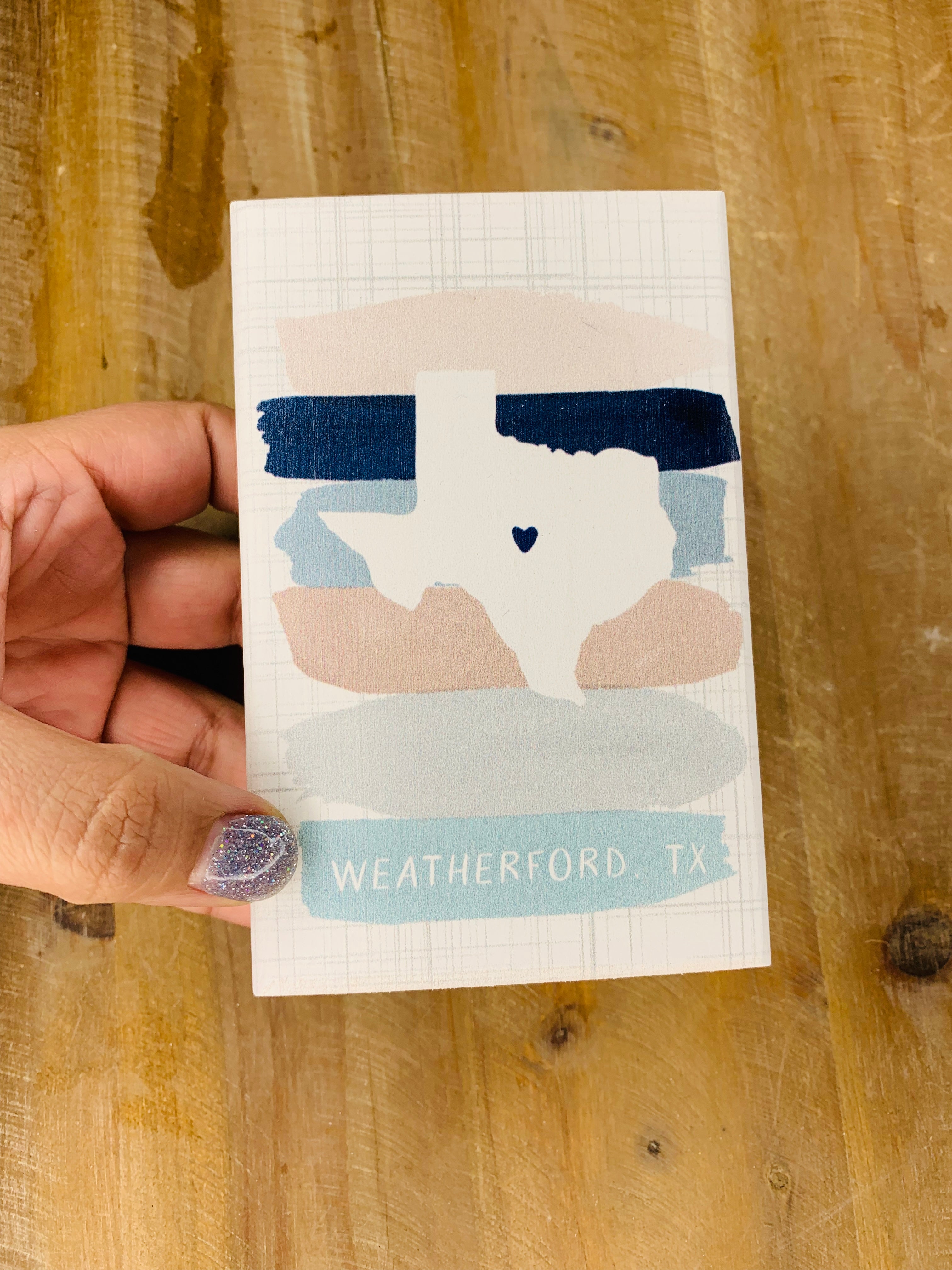 Color Swatches Texas Heart Weatherford, TX Block Sign