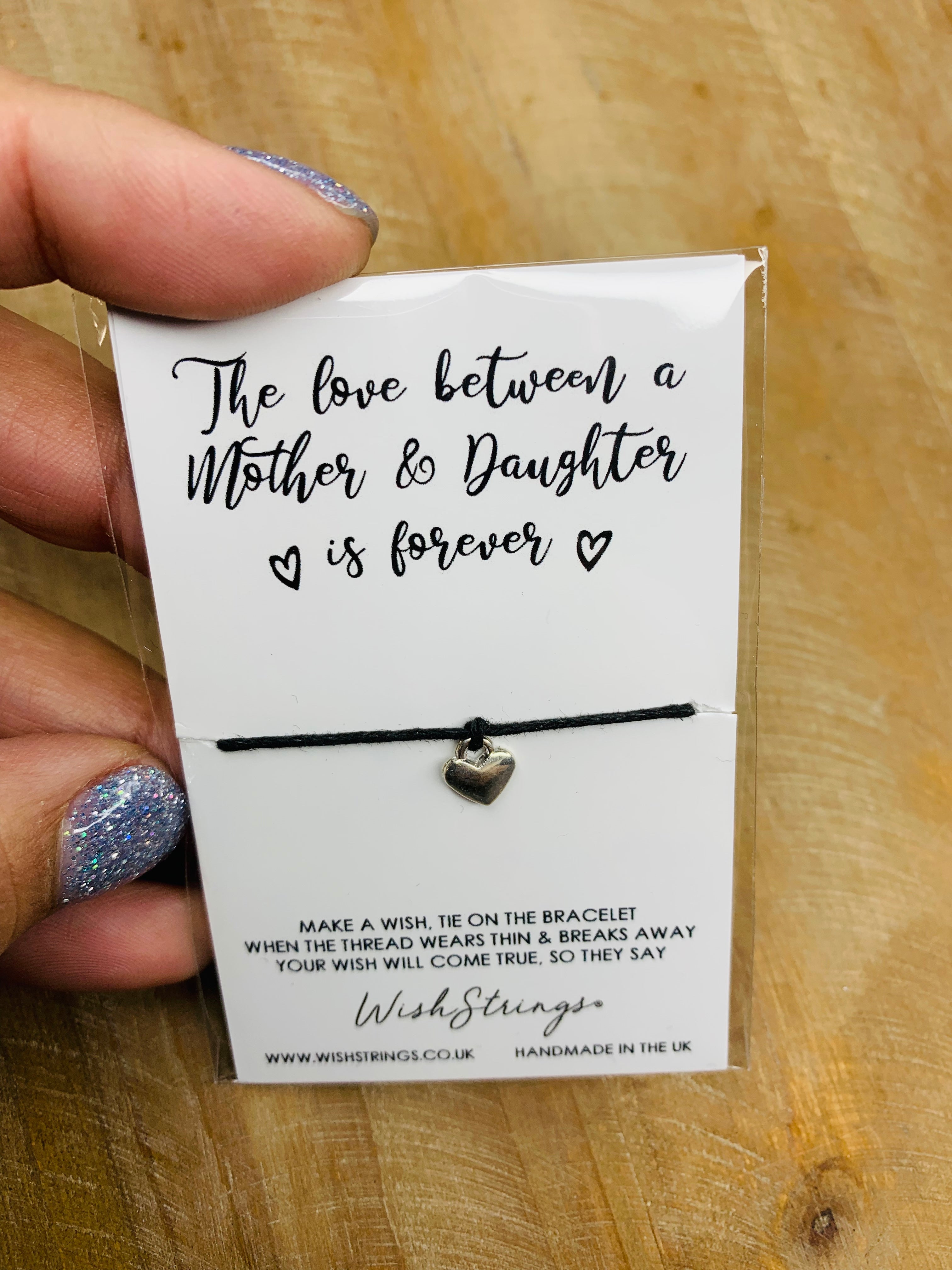 The Love Between A Mother & Daughter Wishstrings Bracelet