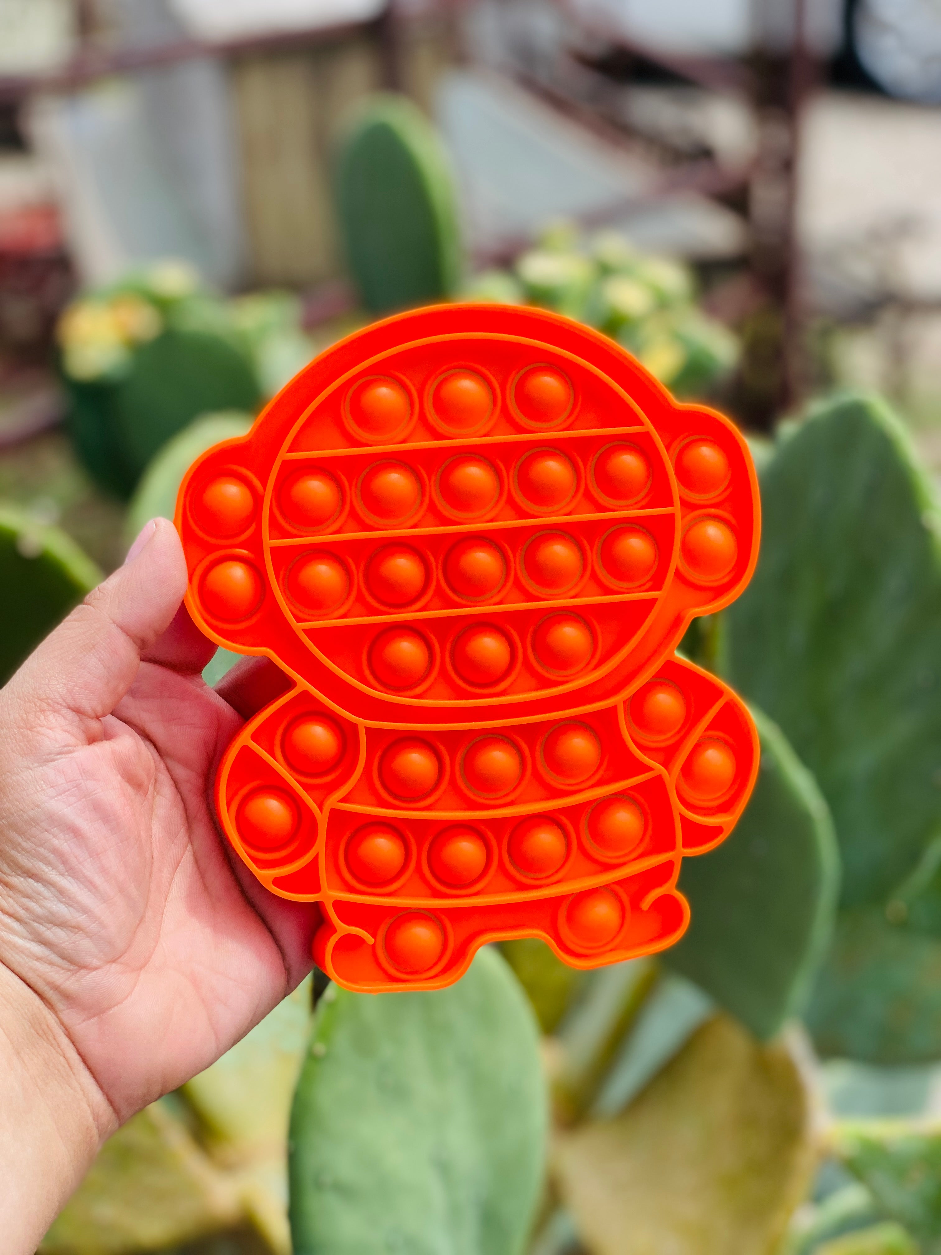 Orange Monkey Pop Fidget Toy