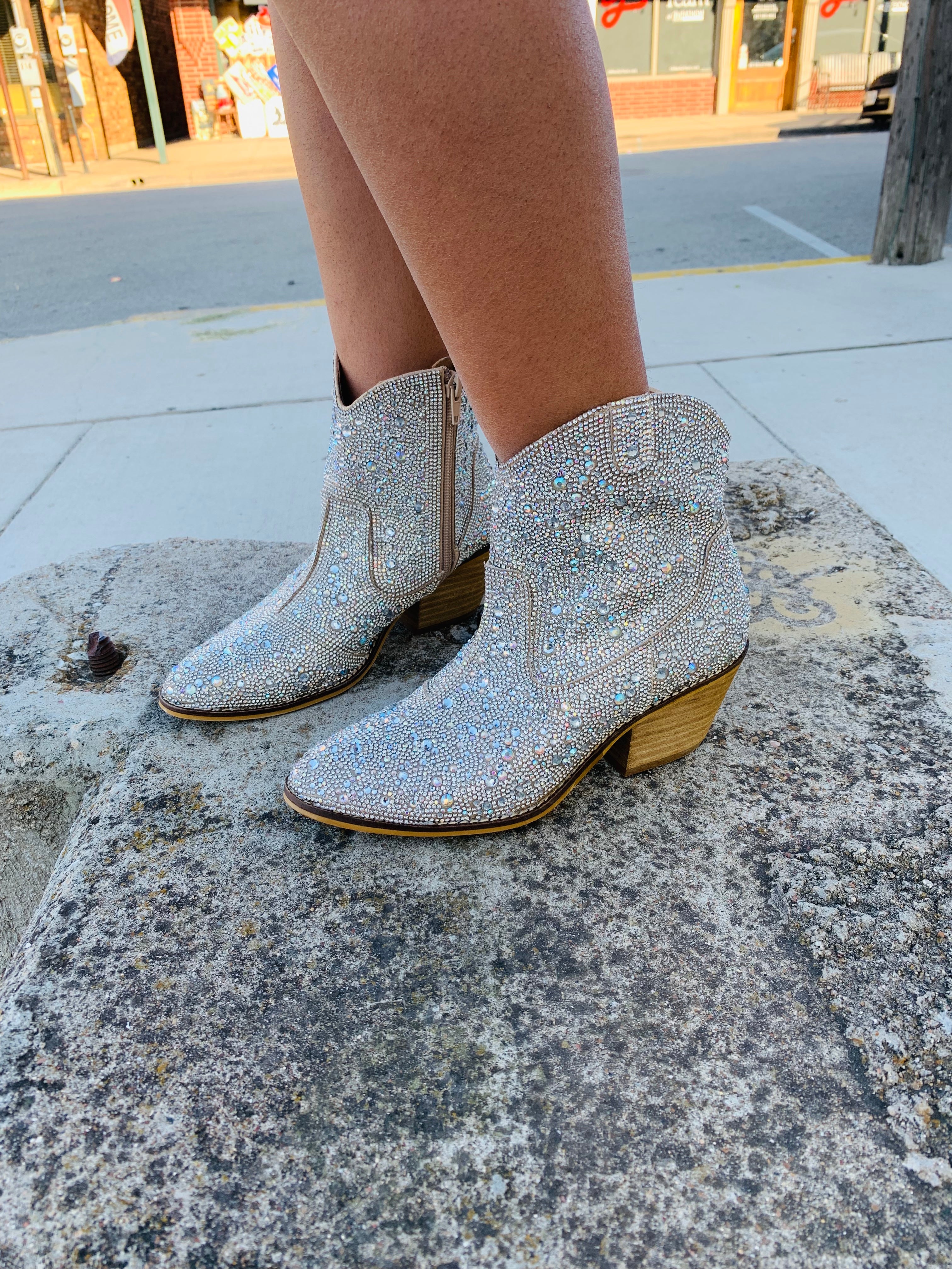 Shine Bright Rhinestone Cowgirl Corkys Sparkle Boots