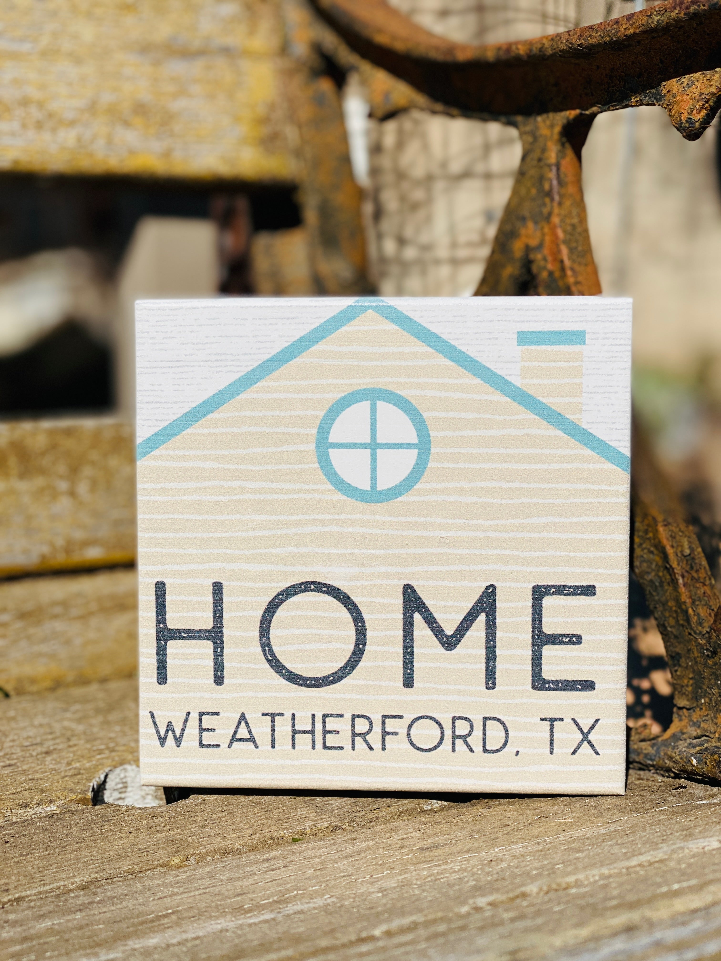 Home Weatherford, TX Block Sign
