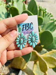 Back To You Turquoise Post Stud Earrings