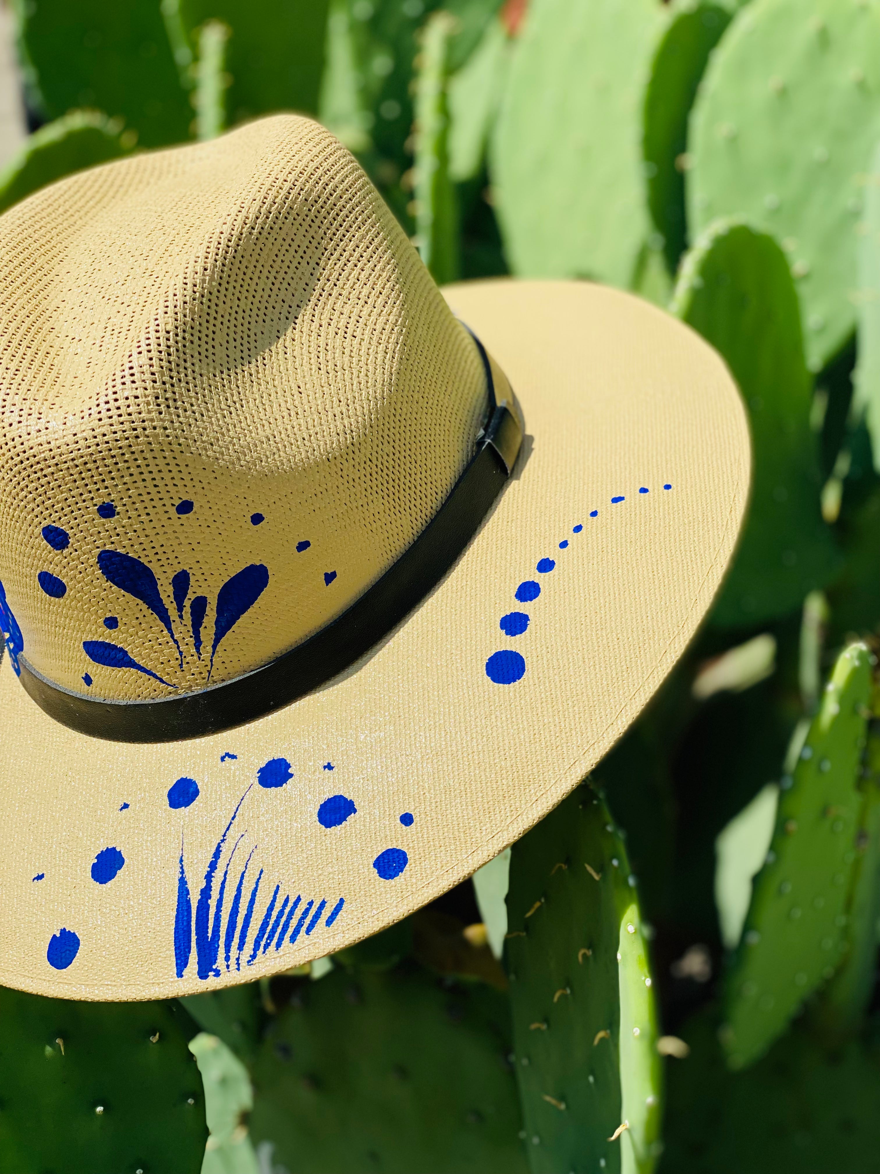 BUTTERFLY GOLD STRAW HAT