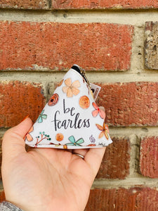 Be Fearless Triangle Coin Key Chain