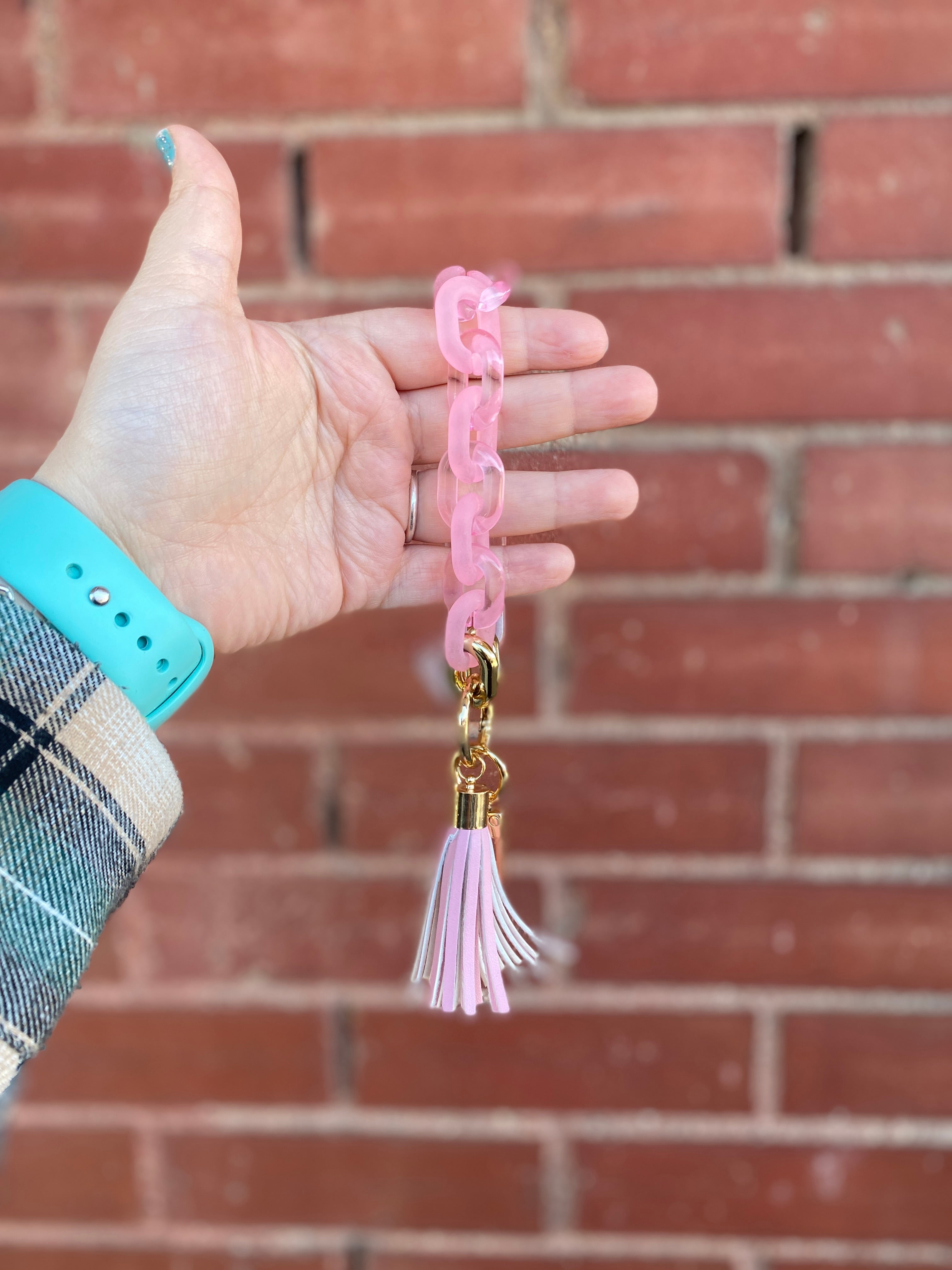 The Link Between You And Me Linked Key Chain Wristlet