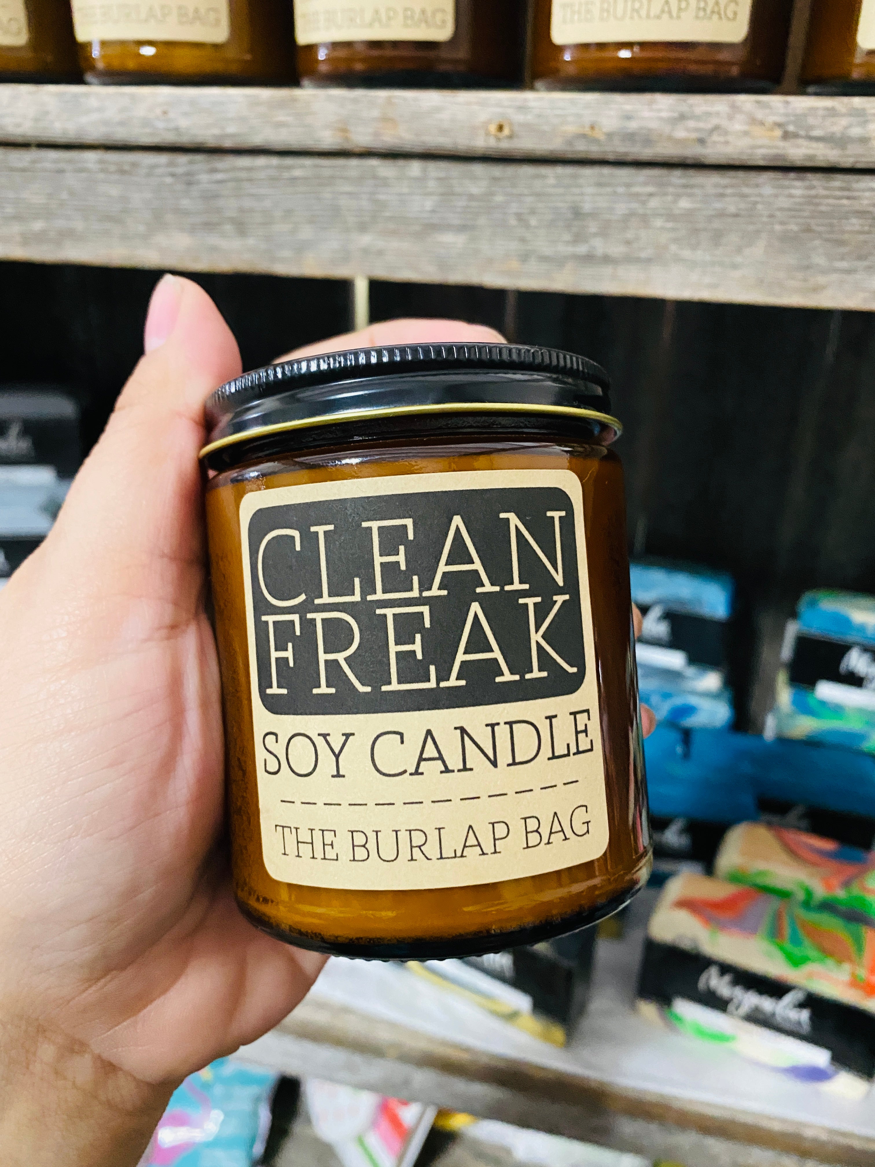 Clean Freak The Burlap Bag Soy Candle