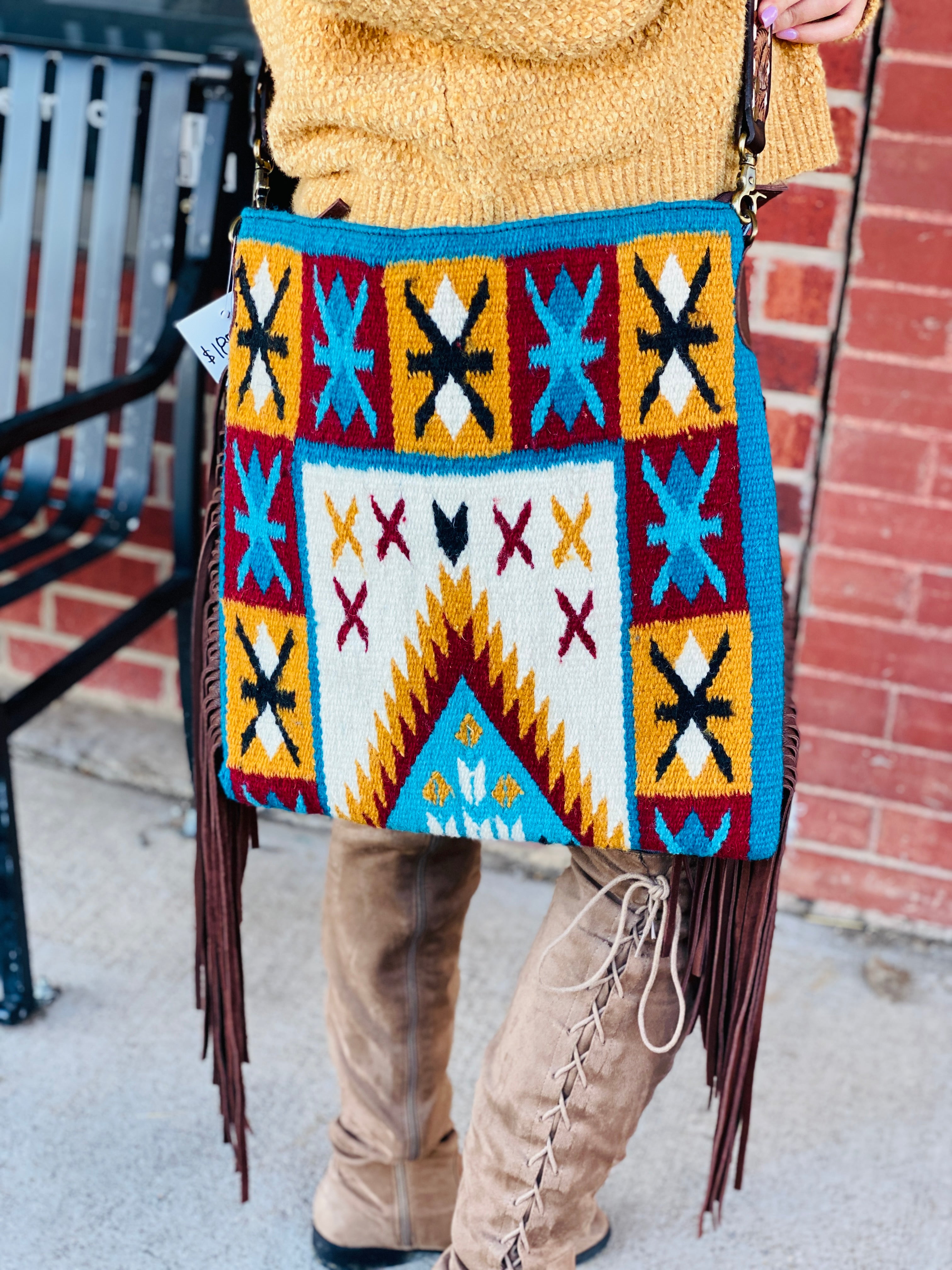 A Whole New World Saddle Blanket Genuine Leather American Darling Bag