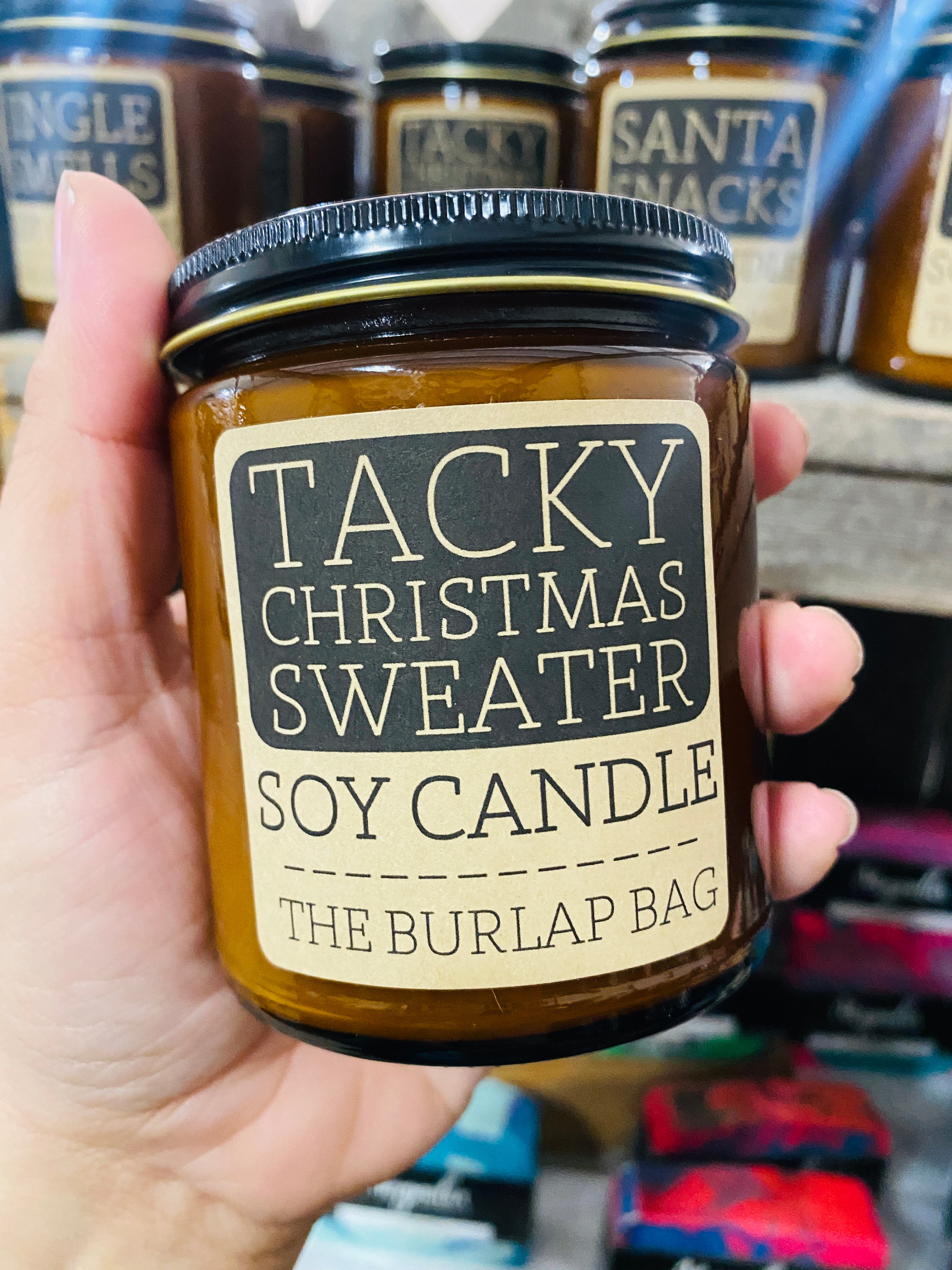 Tacky Christmas Sweater The Burlap Bag Soy Candle