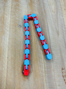Wacky Track Red & Blue Link Fidget Toy
