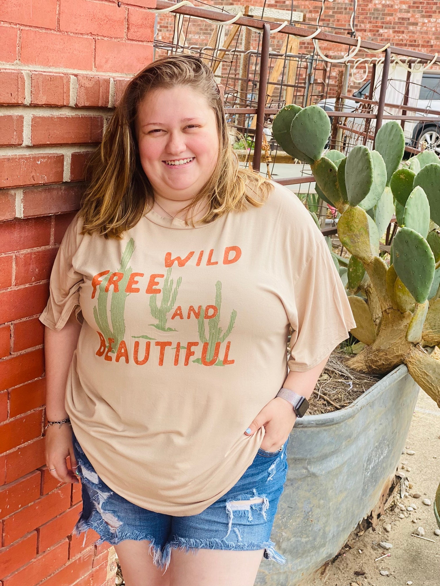 Wild Free & Beautiful Cactus Top