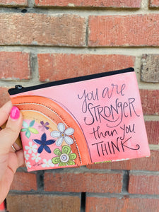 You Are Stronger Than You Think Simple Inspirations Coin Bag