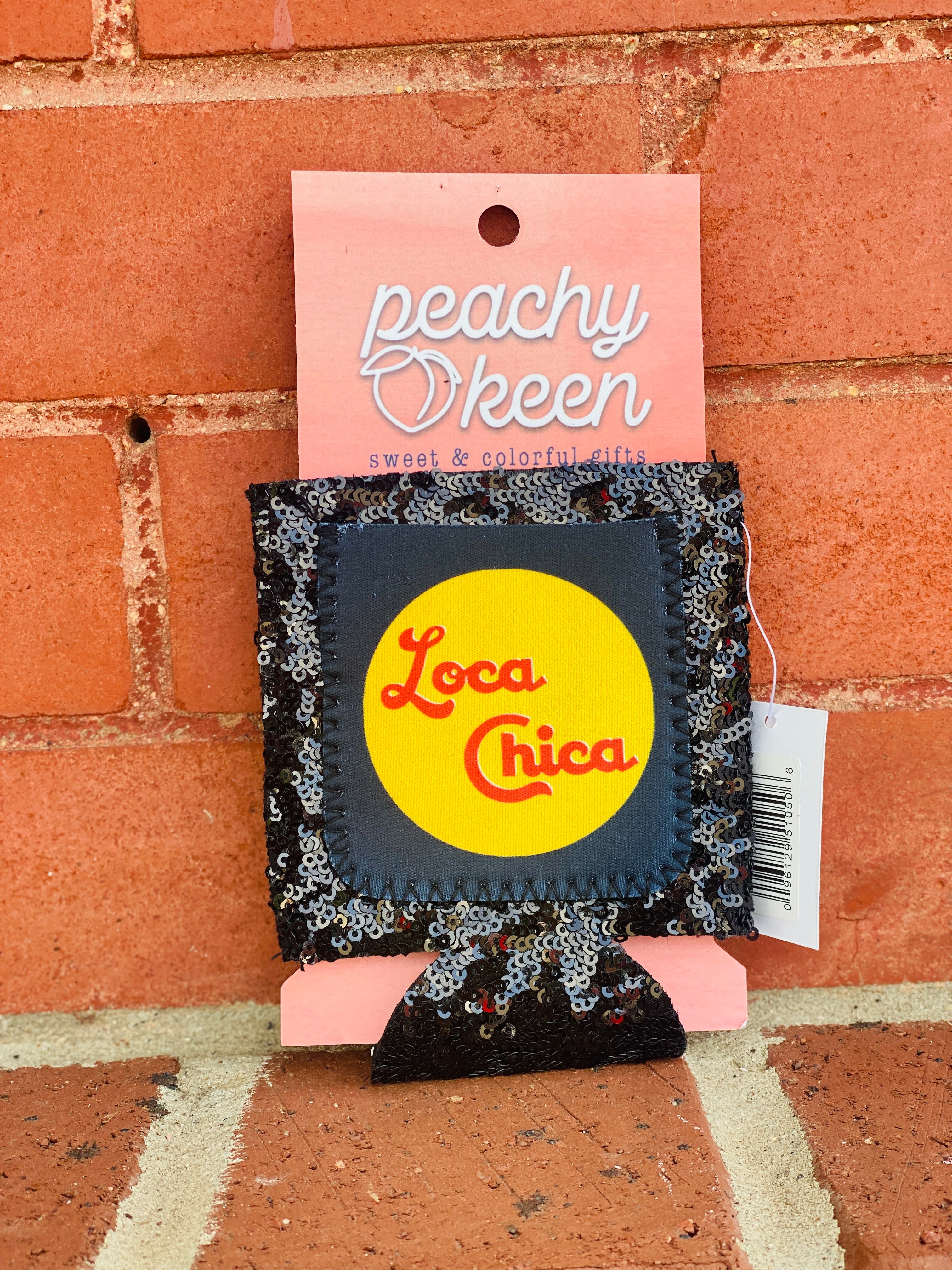 Loca Chica Standard Sequin Pocket Can Cooler