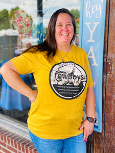 Long Live Cowboys Mustard Comfy Tee