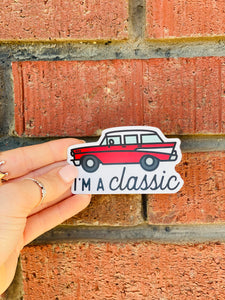I'm A Classic Vintage Car Sticker