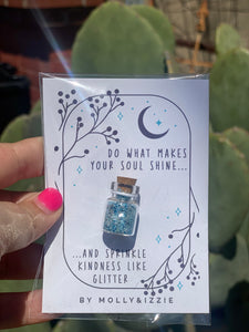 Do What Makes Your Soul Shine Eco Glitter Jar - Mint
