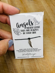 Angels Never Leave Wishstrings Bracelet