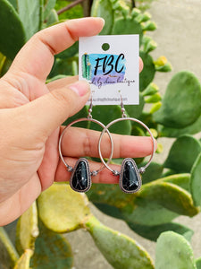 Don't Be Like The Rest Of Them Darling Black Dangle Earrings