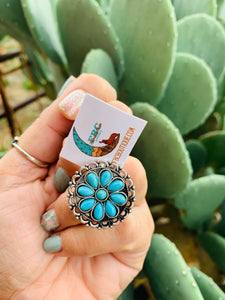 Where We Go Turquoise Adjustable Ring