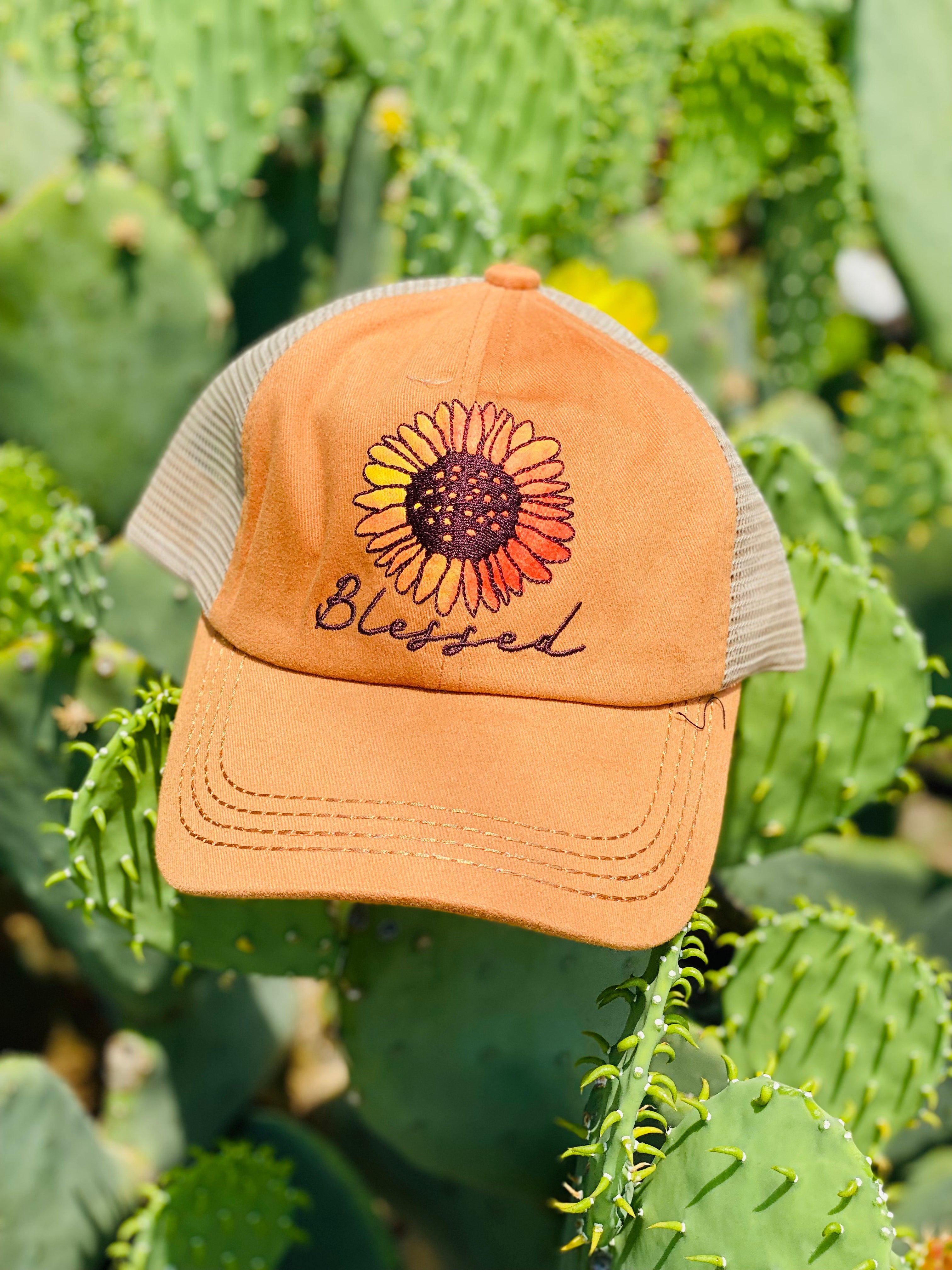 CC Sunflower Blessed Criss Cross Baseball Hat