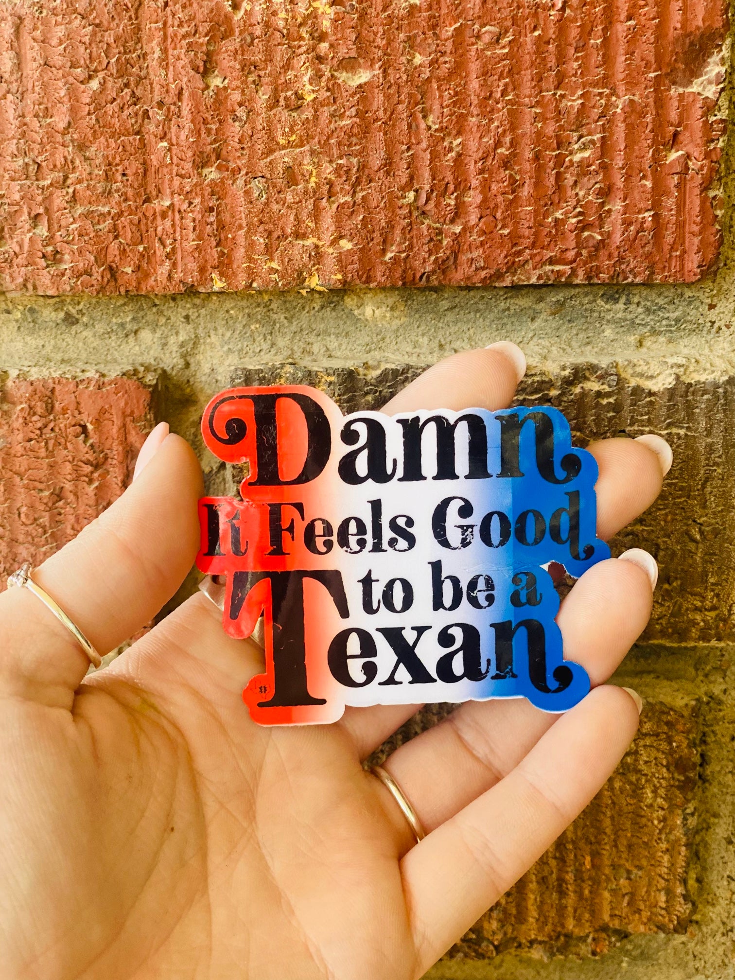 Damn It Feels Good To Be Texan Sticker