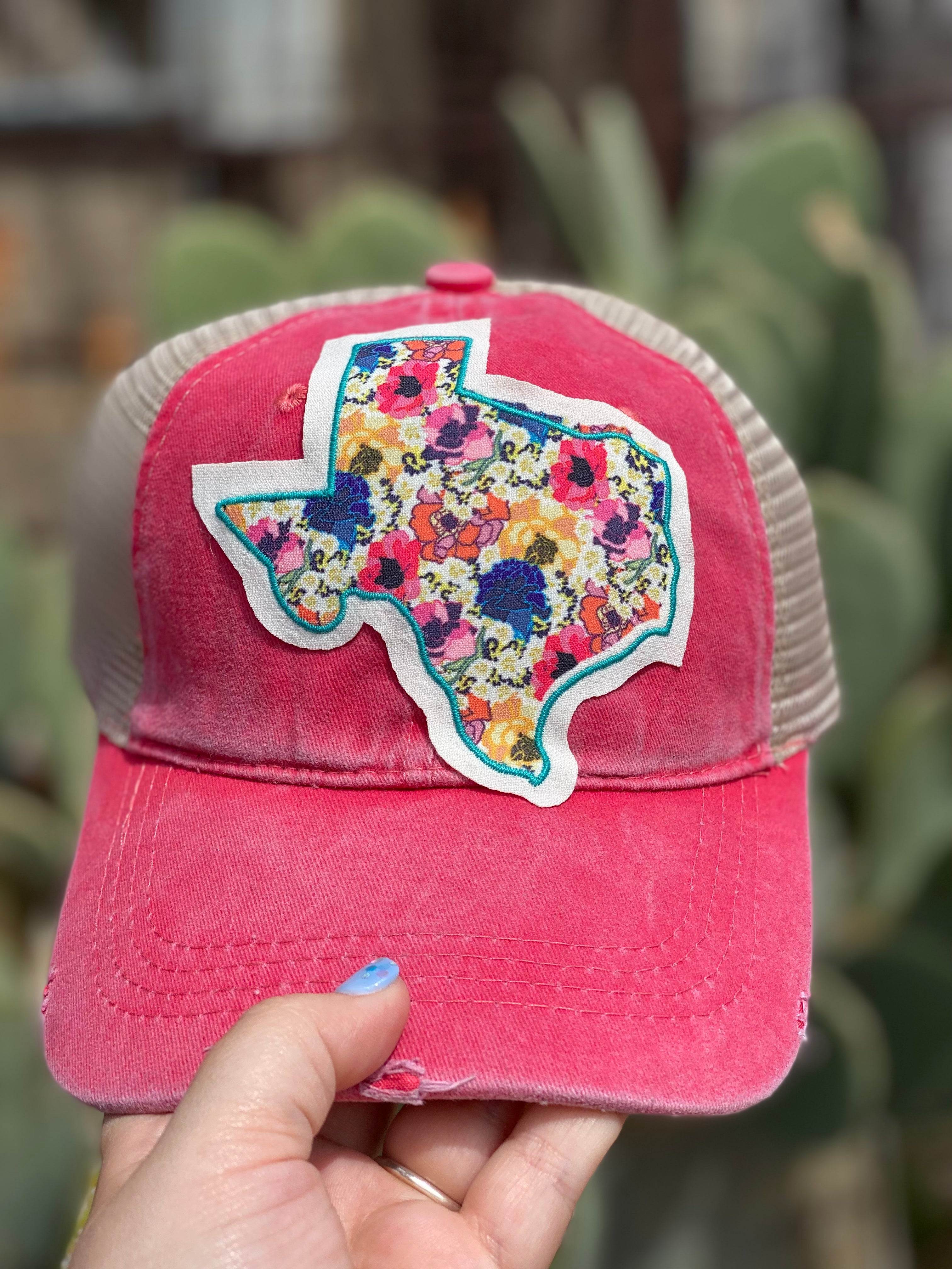 Floral Texas Baseball Hat