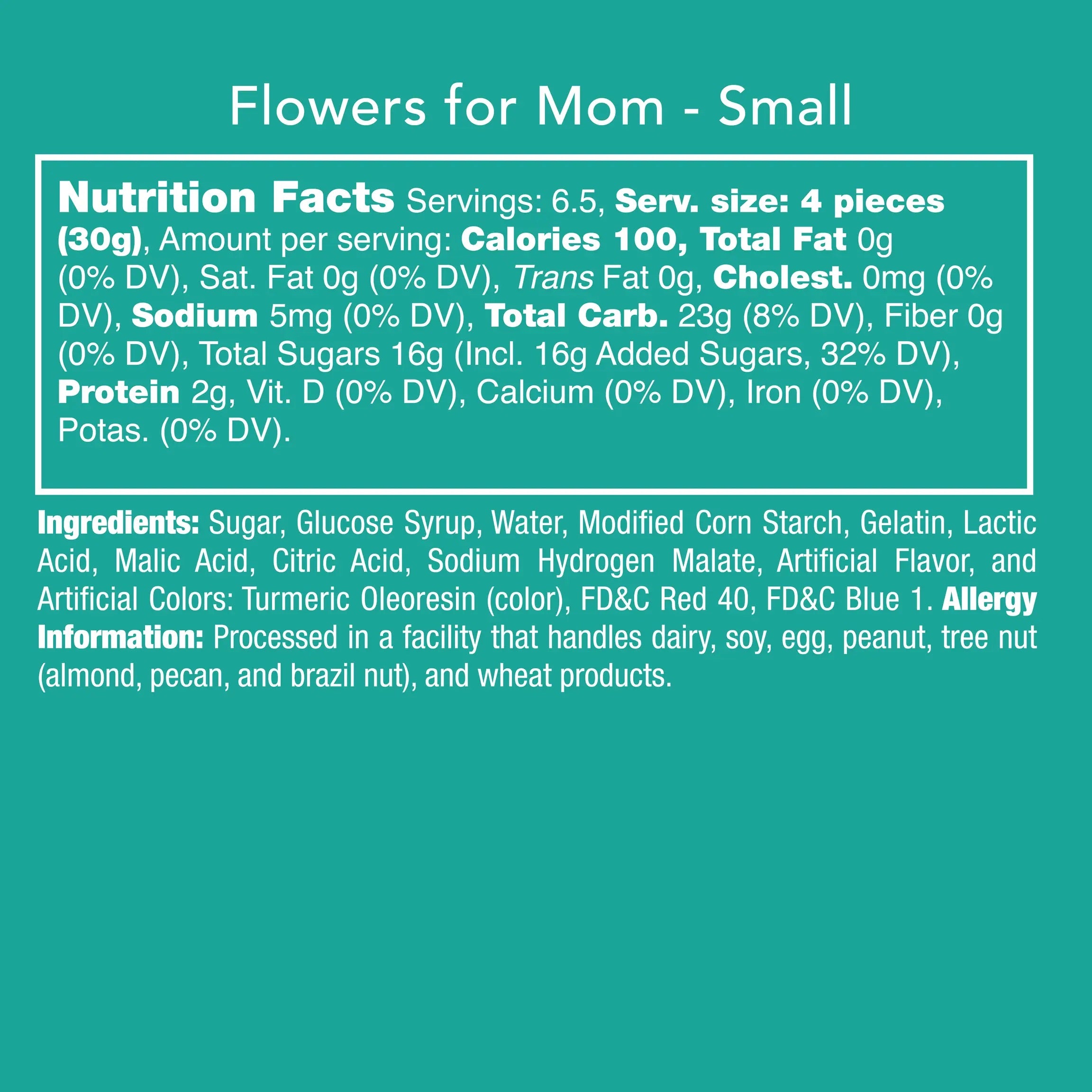 Flowers For Mom Sour Fruit Gummies Candy Club