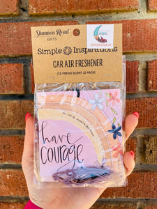 Have Courage She Can Do Anything She Dreams Tassel Car Freshener 2 Pack